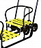 Снегомобиль Snow Galaxy Black Auto Для Двоих, лимонные рейки, на больших мягких колесах  - миниатюра №1